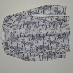 DSG girls long sleeve Serpentine print dress Size: S (8-9)